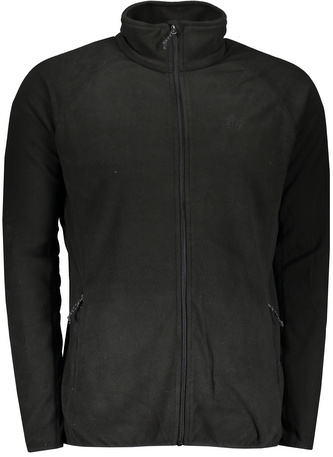 BOR - pánská microfleecová mikina - černá - 4XL