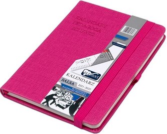 Kalendarz Pedag. 2021/2022 B6 Tyg. Salsa różowy