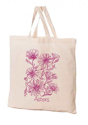 KPPS Přírodní bavlněná taška 16 l Astry