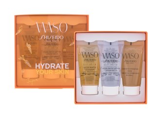 Shiseido Waso denní pleťový krém Waso Clear Mega-Hydrating Cream 30 ml + čisticí gel Quick Gentle Cleanser 30 ml + pleťový gel Waso Fresh Jelly Lotion 30 ml