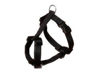 Nylonový postroj CLASSIC - černá - L-XL:hruď:75-100cm/25mm