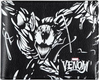 Otevírací peněženka Marvel: Venom (10 x 9 x 2 cm) černá