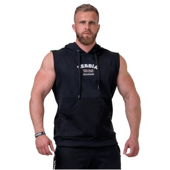 Pánská mikina s kapucí Golden Era White - NEBBIA - Velikost XL