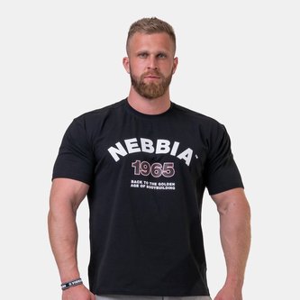 Tričko Golden era Black - NEBBIA - Velikost XL