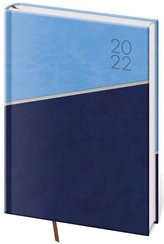 Diář 2022 Line - modrý, denní, A5