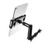 Držák FIXED Tab Passenger 2 s uchycením do opěrky hlay a pro tablety s nastavitelným ramenem, univerzální černý