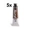 Akrylová barva PRIMO, 18ml, 5ks, hnědá siena pálená, tuby