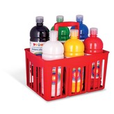 Temperové barvy PRIMO, 6 x 1000ml, mix barev, PP přenoska