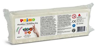 Plastelína PRIMO, 550g, bílá