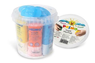 Sada mod. hmot PRIMO NATUR, 7 x 100g, formy, mix barev, PP kyblík