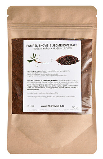 Life Style Směs pampeliškové a ječmenové kávy mleté 50 g Life Style Směs pampeliškové a ječmenové kávy mleté 50 g
