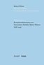 Rezeptionsdokumente zum literarischen Schaffen Robert Walsers 1898-1933