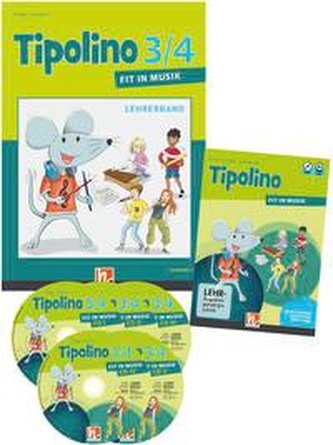 Tipolino 3/4 - Fit in Musik. Paket inkl. DVD. Ausgabe D. (Lehrerband, Audio-CDs und Video-DVD) Klasse 3/4
