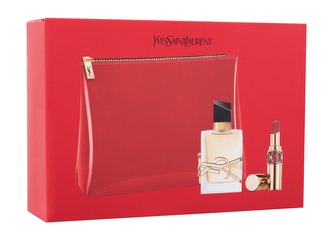 Yves Saint Laurent Libre parfémovaná voda 50 ml + rtěnka Rouge Volupté Shine 3,2 g No 86 + kosmetická taštička