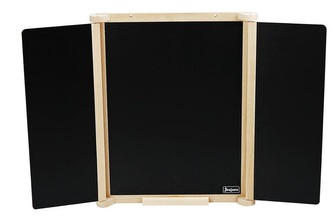 Jeujura Nástěnná třídílná tabule přírodní dřevo