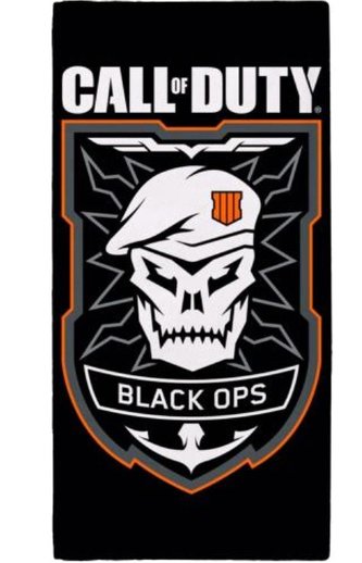 Osuška Call Of Duty: Black Ops (70 x 140 cm) černá bavlna