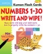 Numbers 1-30 Write & Wipe Flash Cards