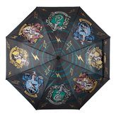 Skládací proměňovací deštník Harry Potter: Erby kolejí - Crest (průměr 108 cm)