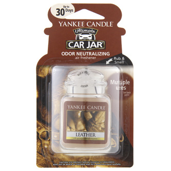 Osvěžovač do auta Yankee Candle Vůně kůže, 1x visačka