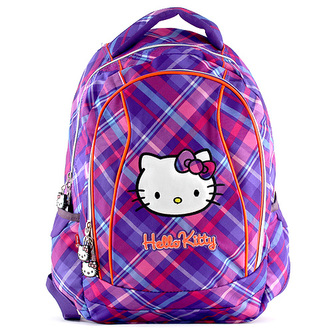 Školní batoh Hello Kitty fialovo-růžový Školní batoh Hello Kitty fialovo-růžový