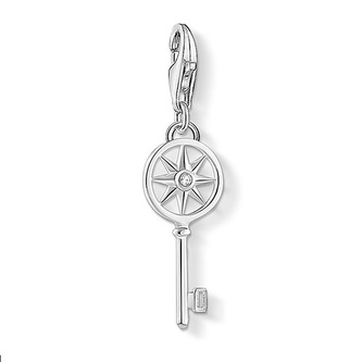 Přívěsek \"Klíč s hvězdou\" Thomas Sabo 1799-051-14, Charm Club, 925 Sterling silver, zirconia white