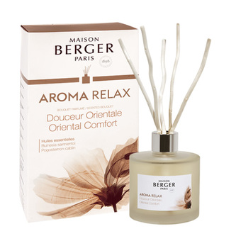 Lampe Berger Skleněný difuzér Maison Berger Paris Sladký Orient, 180 ml, vrbové tyčinky