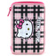 Hello Kitty Školní penál s náplní růžovo-černé kostky