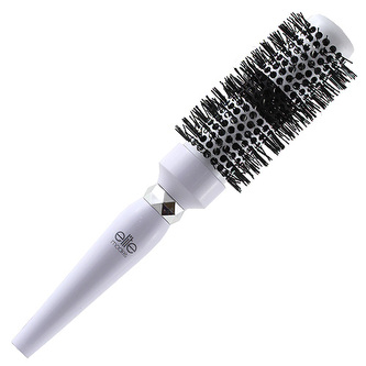 Kartáč foukací Elite Models keramický, průměr 30mm, bílý