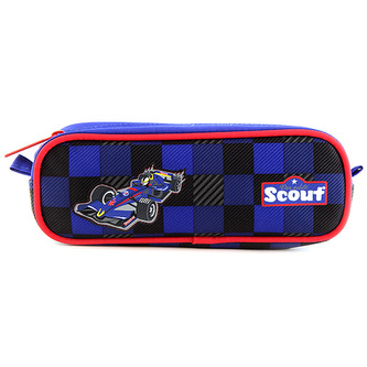 Školní penál Scout elipsovitý, motiv formule
