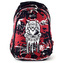 Sportovní batoh Target černo-červený, motiv lebky