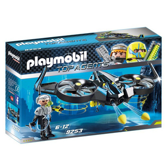 Mega drone Playmobil TOP agenti, 50 dílků