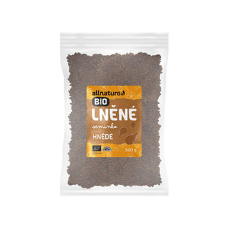 Allnature Lněné semínko hnědé BIO 500 g