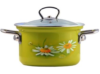 hrnec BELIS DAISY 16cm 2,1l se skleněnou poklicí