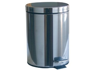 koš odpadkový nášlapný 20l kulatý nerez, s vložkou PH
