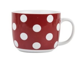hrnek 730ml polévkový puntíky ČRV keramický hrnek 730ml polévkový puntíky ČRV keramický