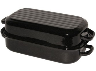 pekáč 35x24cm smalt.povrch 2díl. vlnka