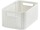 Košík, umělý ratan, krémová, 7 l, CURVER 205825