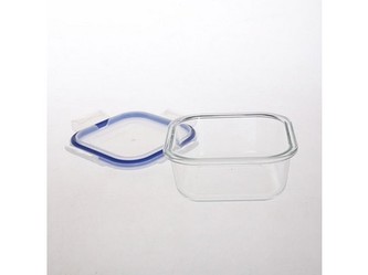 dóza čtverc. 0,8l 16,2x16,2x7cm skl.+PP víčko