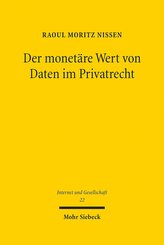 Der monetäre Wert von Daten im Privatrecht