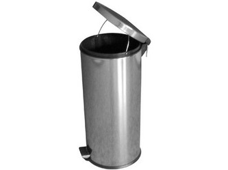 koš odpadkový nášlapný 30l kulatý nerez, s vložkou PH