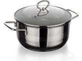 hrnec 22cm se skl.poklicí 4l nerez MATTE NEW LINE indukce