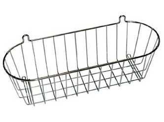 polička závěsná POCKET 35x13x11cm ovál Cr