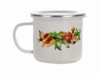 hrnek smalt pr.10cm 0,5l ZELENINA