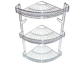 polička rohová 3 patra 22x22x47cm Cr 2263