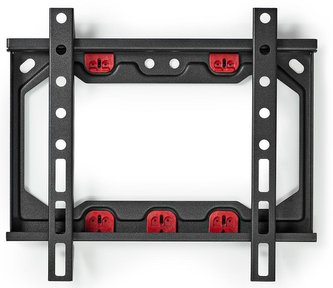 NEDIS nástěnný držák TV do sádrokartonu/ 13 - 27\"/ nostnost 15 kg/ vzdálenost ode zdi 28 mm/ fixní/ ocel/ černý