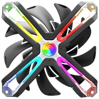 Zalman ventilátor ZM-SF140 / 140mm / ARGB / FDB / 4-pin / \"spider\" design