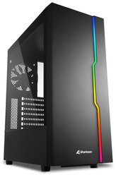 Sharkoon skříň SLIDER / ATX / 120MM / USB 3.0 / ARGB / tvrzené sklo / černý