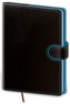 Diář 2022 Flip - černo/modrý, týdenní kapesní