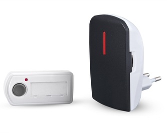 ELEKTROBOCK Bezdrátový síťový zvonek BZ11 - antracitový / 50m / 230V / 60dB