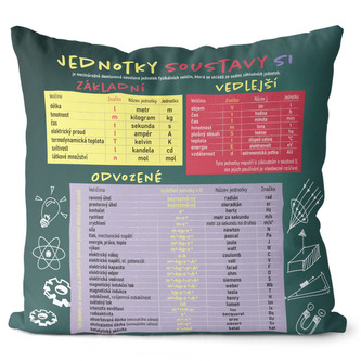 Polštářek Fyzika (Velikost: 40 x 40 cm)